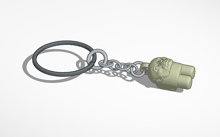 3D design Sus rock keychain - Tinkercad