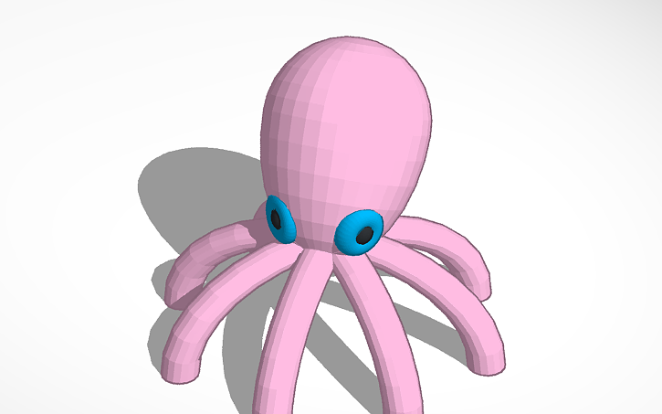 3D design octopus (Brian) | Tinkercad