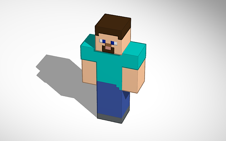 3D design Steve - Minecraft - Tinkercad