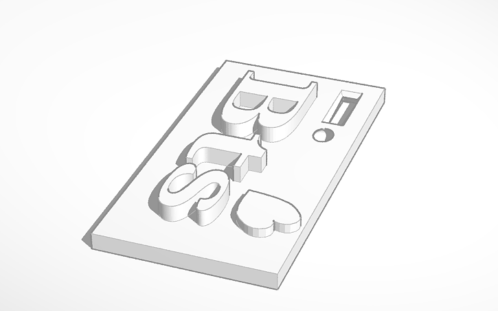 3D design Bts Keychain | Tinkercad