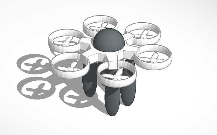 3D design drone - Tinkercad