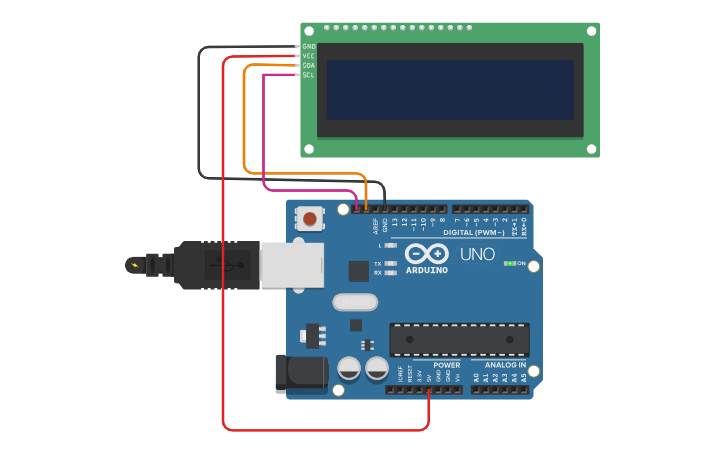 Circuit design lcd monitori - Tinkercad