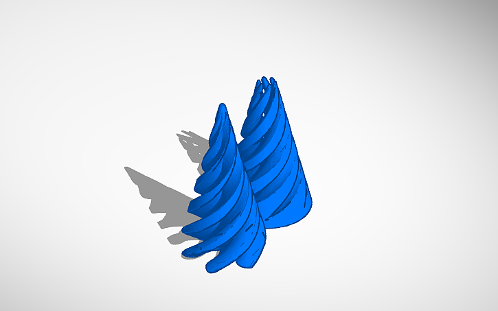 3D design spiral fidget cone 3d print - Tinkercad