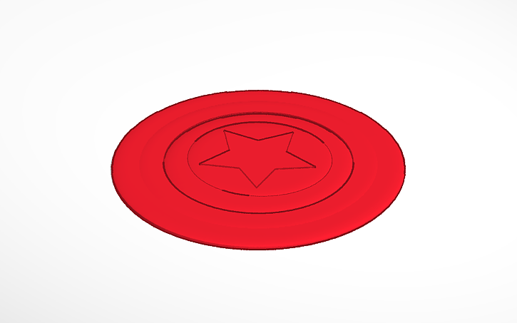 3D design Cap Shield 3 - Tinkercad
