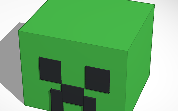 Creeper Head Tinkercad