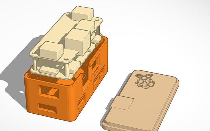 3d Design Raspberry Pi Zero Case Tinkercad 1165