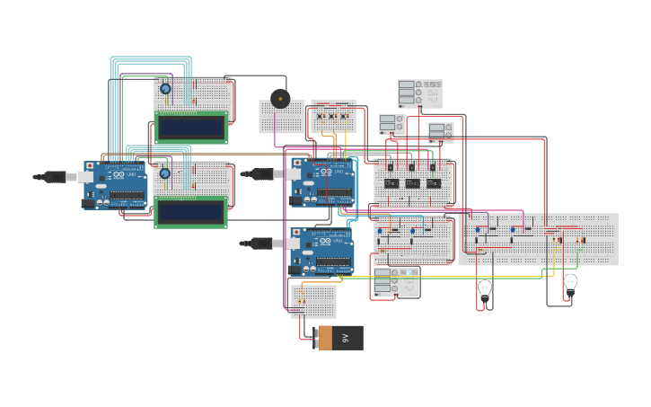 Circuit Design Powermonitoringsystem - Tinkercad