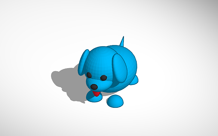 3D Design Adopt Me Blue Dog Tinkercad 3D Design Adopt Me Blue Dog Tinkercad