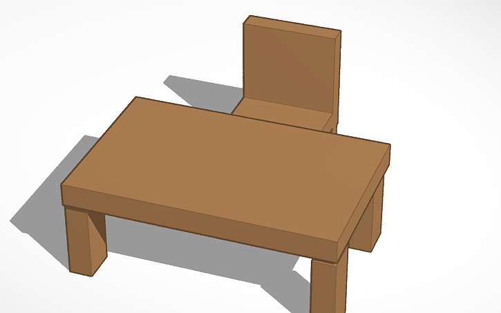 3D design random chair - Tinkercad