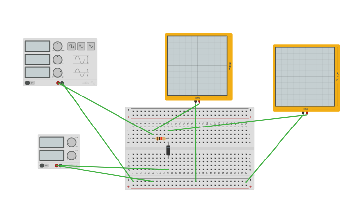 Circuit Design Clipper Circuit Negative Tinkercad