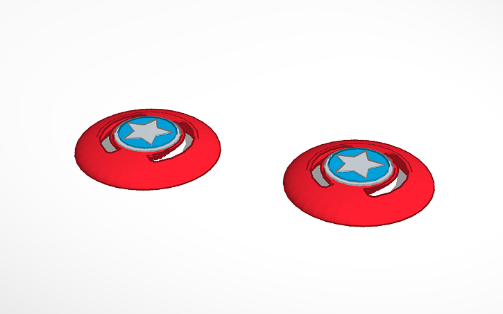 3D design Beyblade Burst / Marvel Captain America | Tinkercad