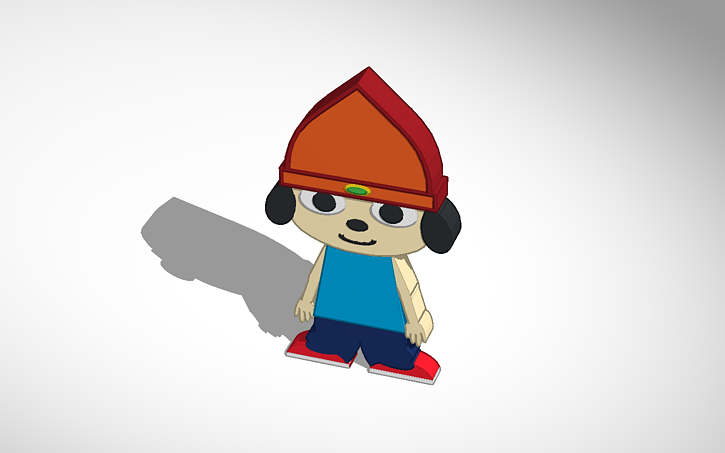 Parappa Render 3D design Parappa the Rapper from