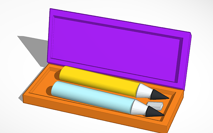 3D design PENCIL BOX - Tinkercad