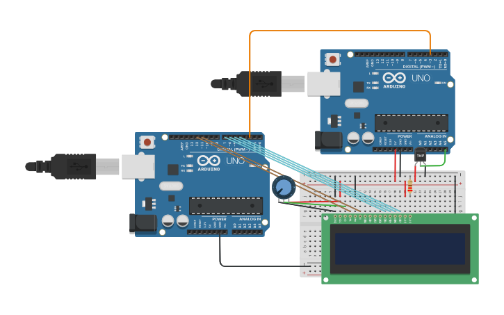 Circuit design UART - Tinkercad