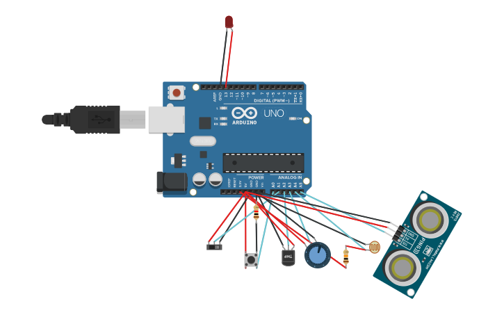 Circuit design Inputs - Tinkercad
