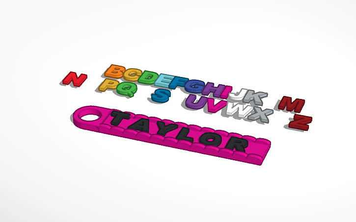 3d Design My Keyring Tinkercad 3d Design My Keyring Tinkercad
