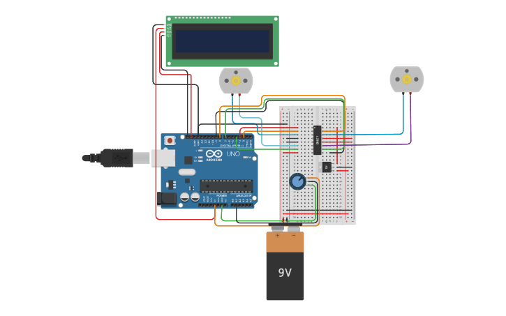 Circuit design Arya Aji Putra Pangestu (22103011009) - Tinkercad