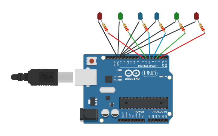 Circuit design B 1 Wave Pattern | Tinkercad