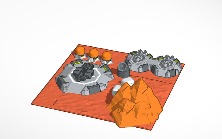 3D design Mars Base - Tinkercad