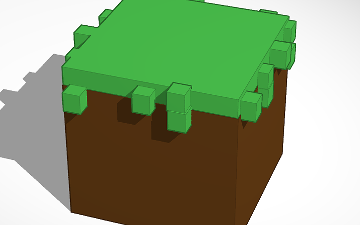 3d Design Minecraft Block Tinkercad