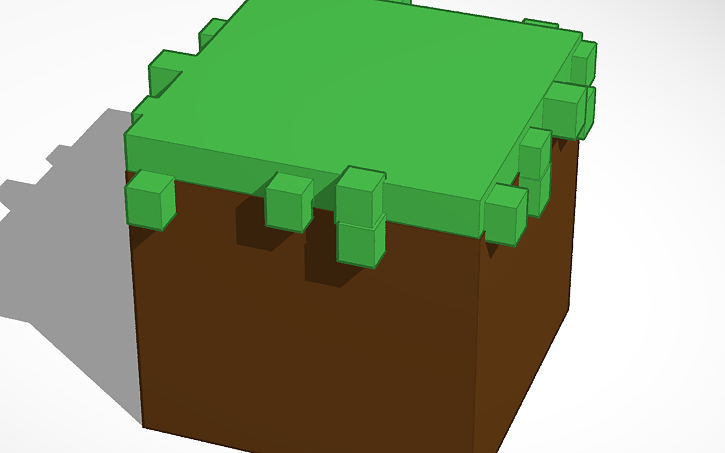 3D design minecraft block - Tinkercad