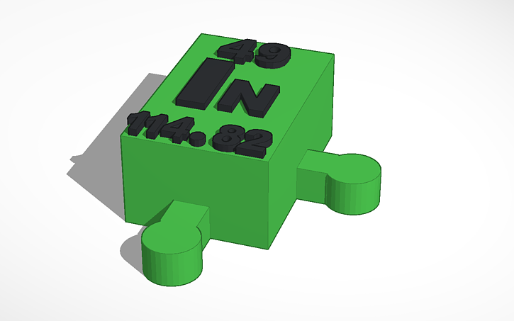 3D design Connor Witschonke Inidium - Tinkercad