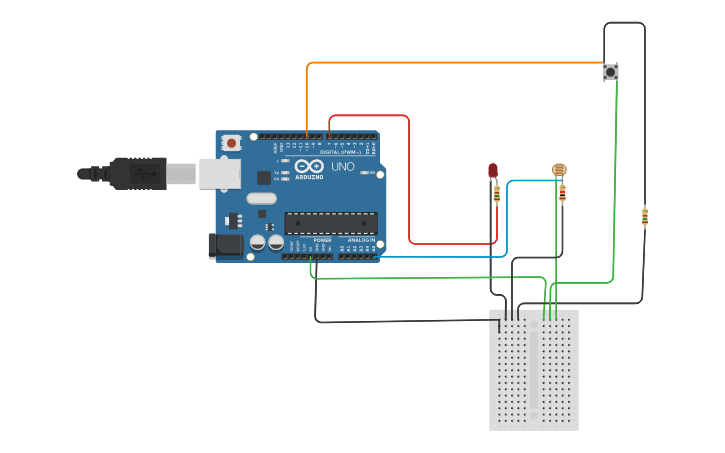 Circuit Design Capteurluminosite (analogread) - Tinkercad