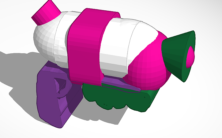 3D design Splatoon gun | Tinkercad