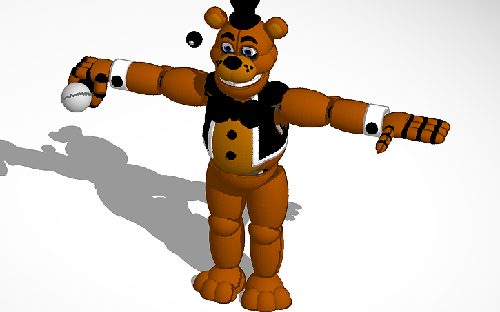 3D design freddy fazbear recolor - Tinkercad