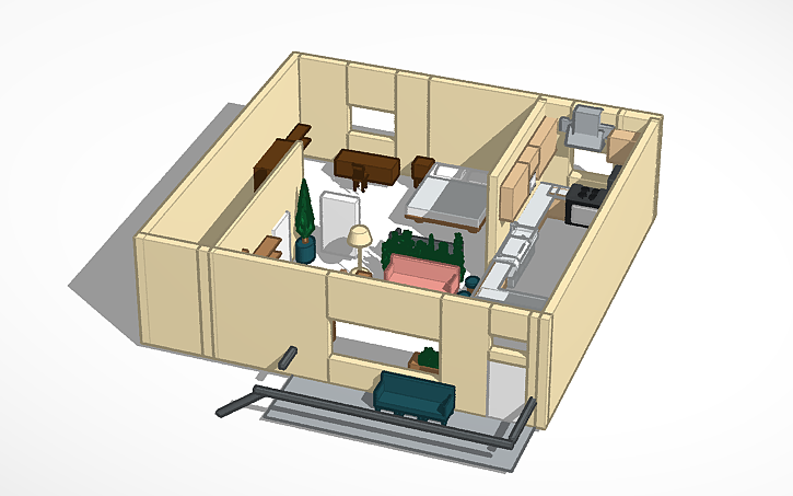 3D design Top Floor - Tinkercad