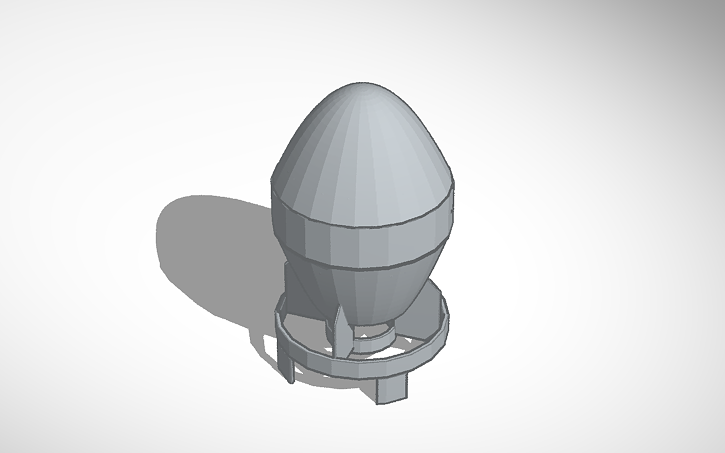 Mini Nuke Drawing 3D design Mini Nuke Fallout | Tinkercad