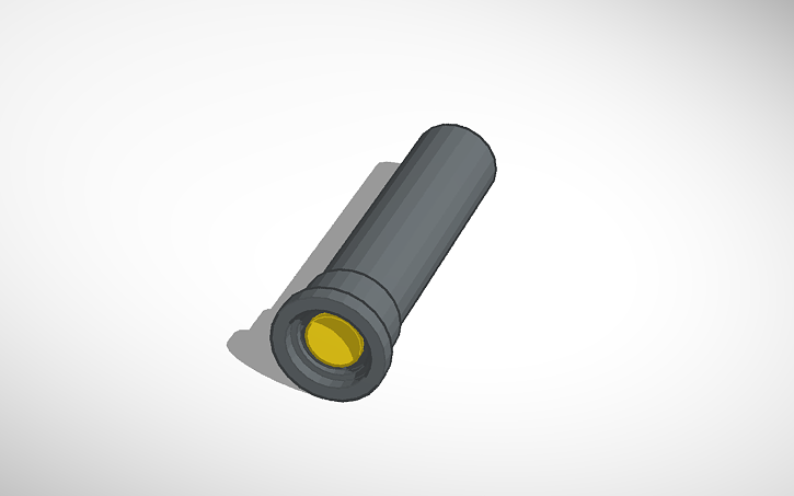 3D design Flashlight - Tinkercad