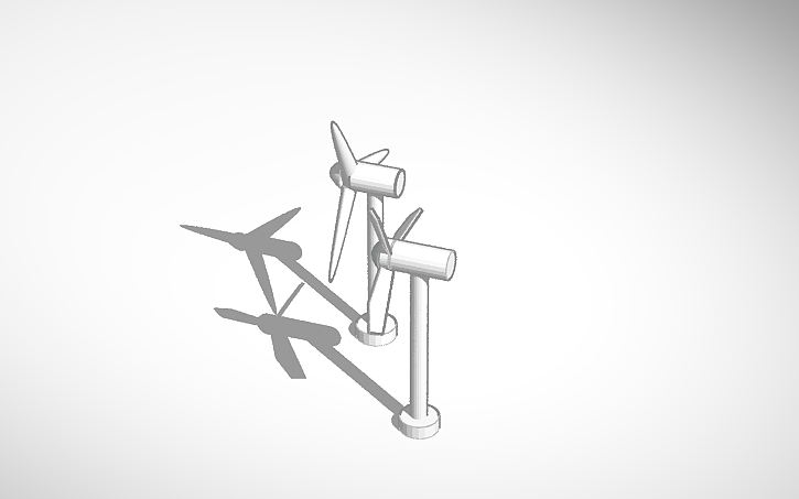 3D design wind turbine 3D 80221 - Tinkercad