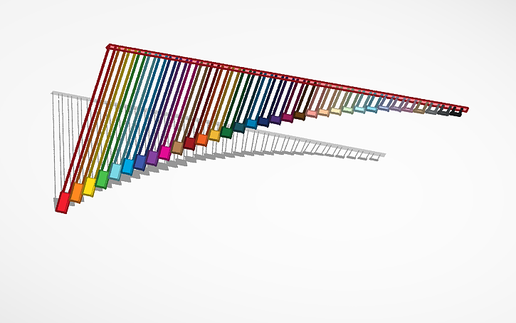 3d Design Different Sized Pendulums Tinkercad