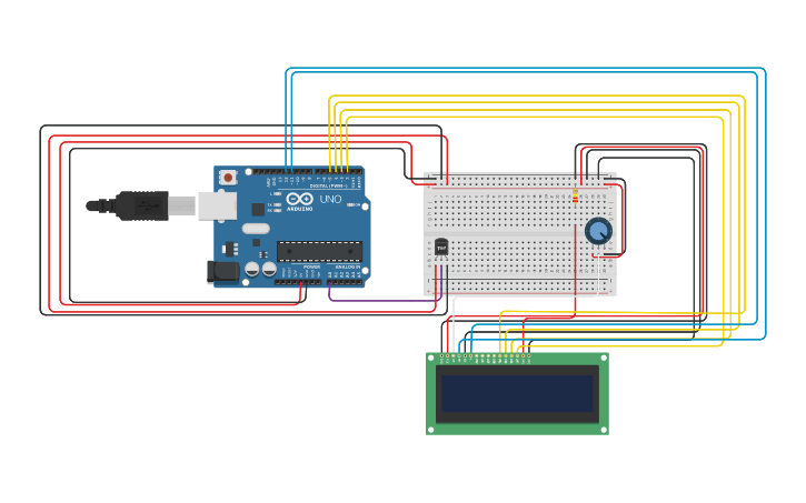 Circuit design Arduino - Tinkercad