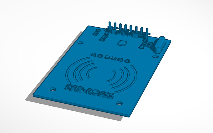 3D design RFID Reader - Tinkercad