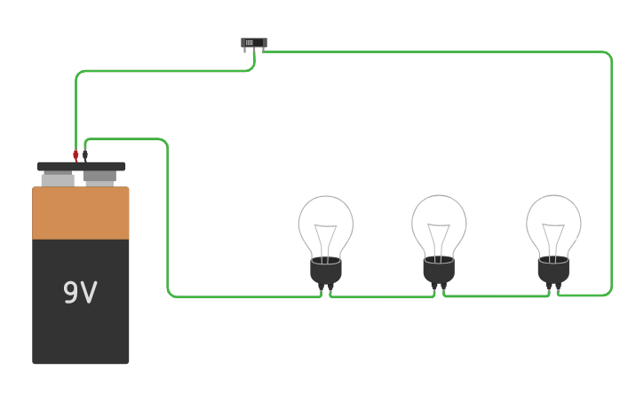 Circuit design CIRCUITO ELECTRICO EN SERIE - Tinkercad