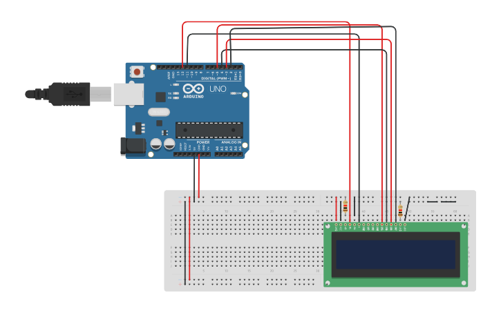 Circuit design Letrero Centro Comercial (Gran Plaza) - Tinkercad