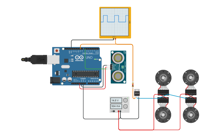 Circuit design TCC - Exemplo ACC | Tinkercad