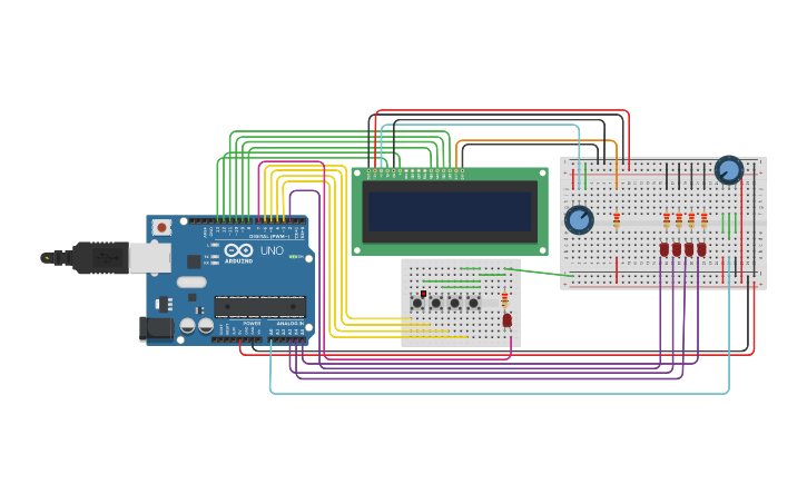 Circuit design Final Project interface | Tinkercad