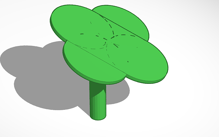 3D design Four Leaf Clover - Tinkercad