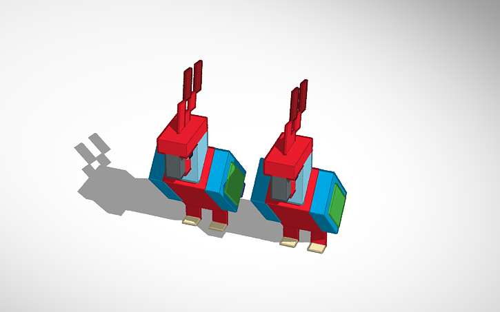 Minecraft Parrot Tinkercad