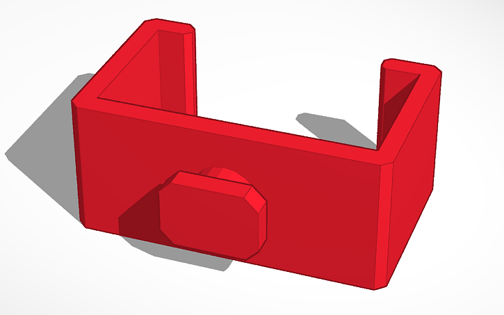 3D design 2020 clip for wiremold (1 by 1/2 inch) - Tinkercad