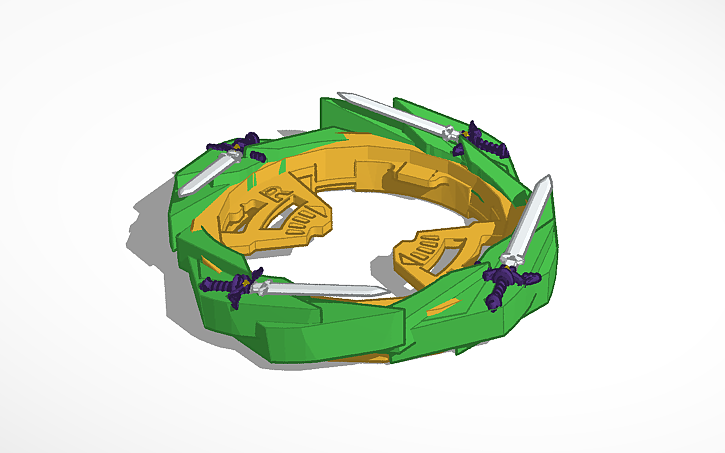 3D design Copy of hylian beyblade layer - Tinkercad