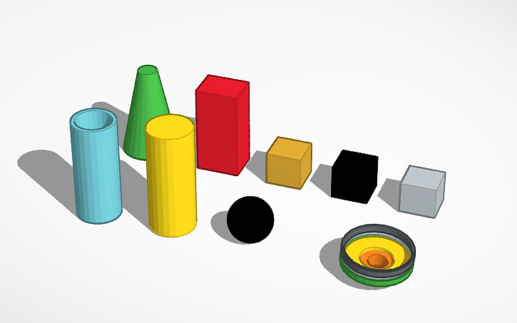3D design Figuras Geometricas - Tinkercad