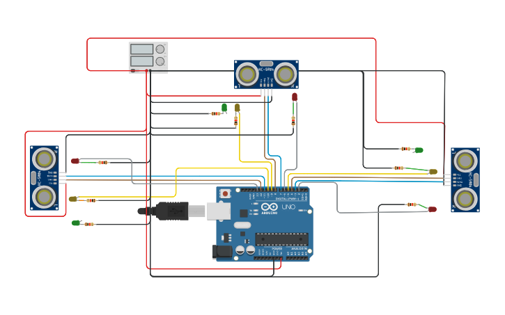 Circuit design TP Computación - Tinkercad