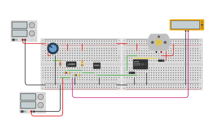 Circuit design Controlador On/Off - Tinkercad