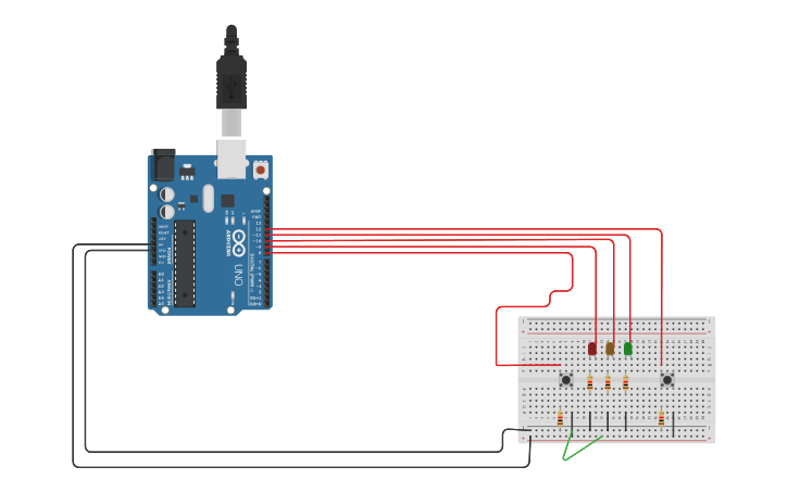 Circuit design Diseno de botones - Aplay0469 - Tinkercad