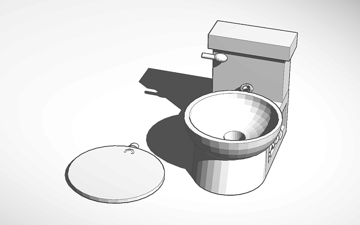 3D design Toilet - Tinkercad