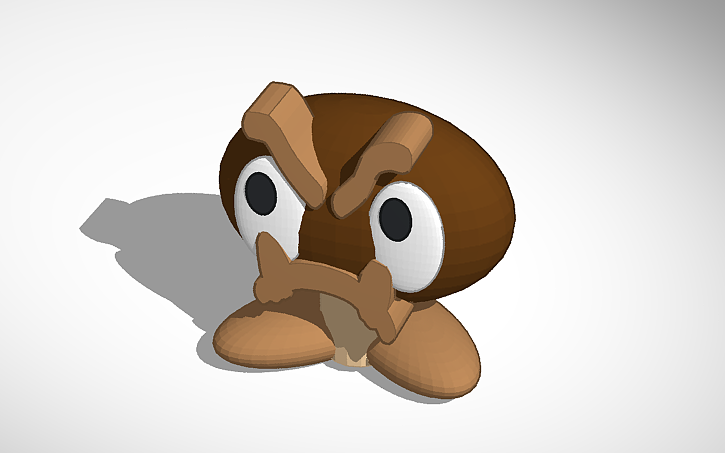 3d Design Bootleg Goomba Tinkercad